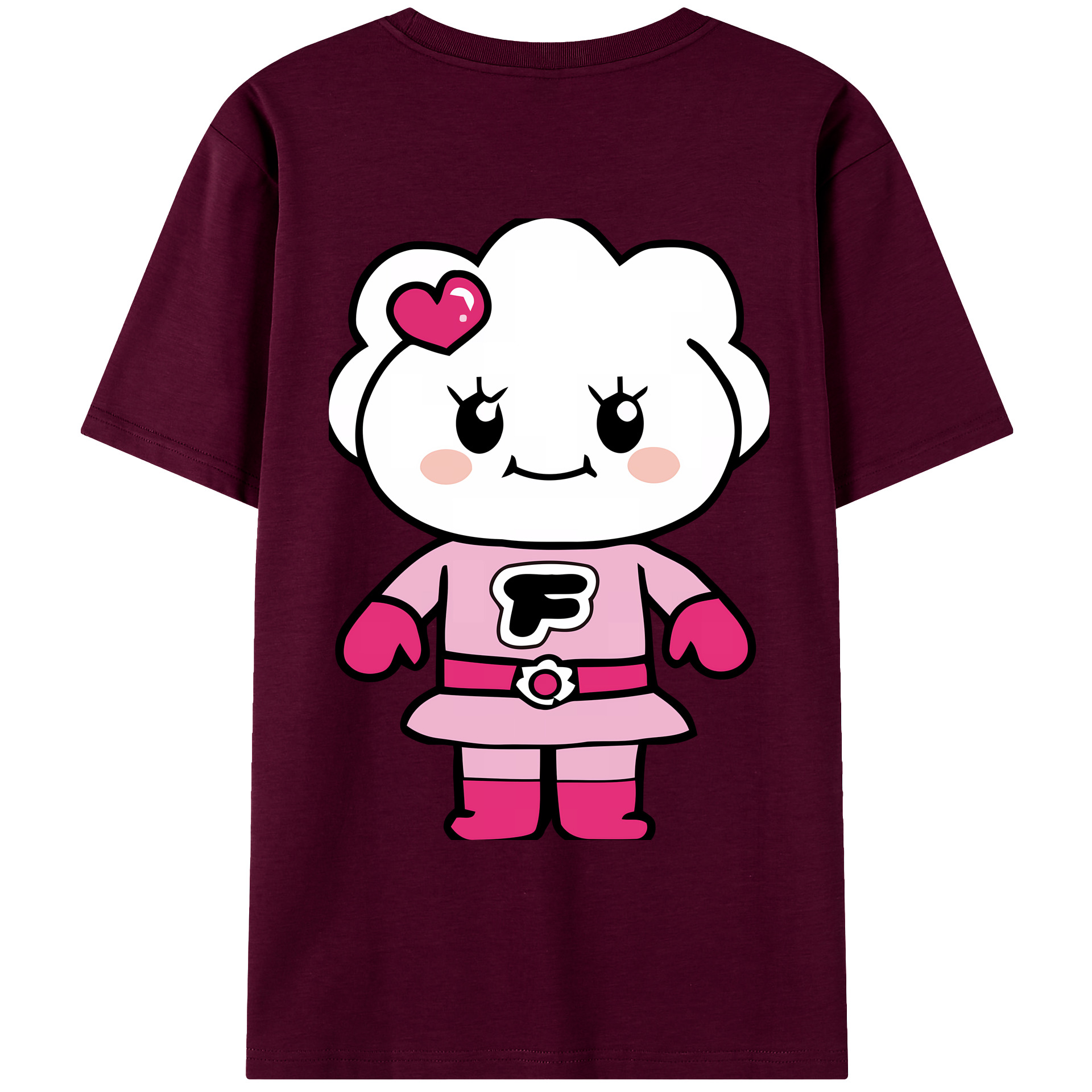 （画像用） アンパンマン Anpanman レディース半袖Tシャツ(バックプリント)
